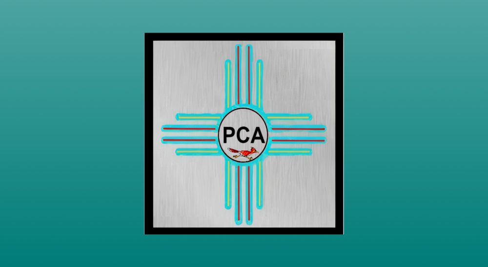 PCA logo with zia symbol and small roadrunner
